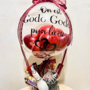 Montgolfière avec contenu