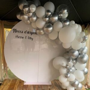 Mur de ballon circulaire organique