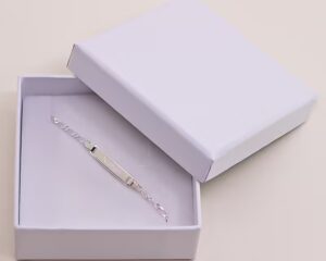 Gourmette Bébé gravée Harmonie en Argent