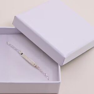 Gourmette Bébé gravée Harmonie en Argent